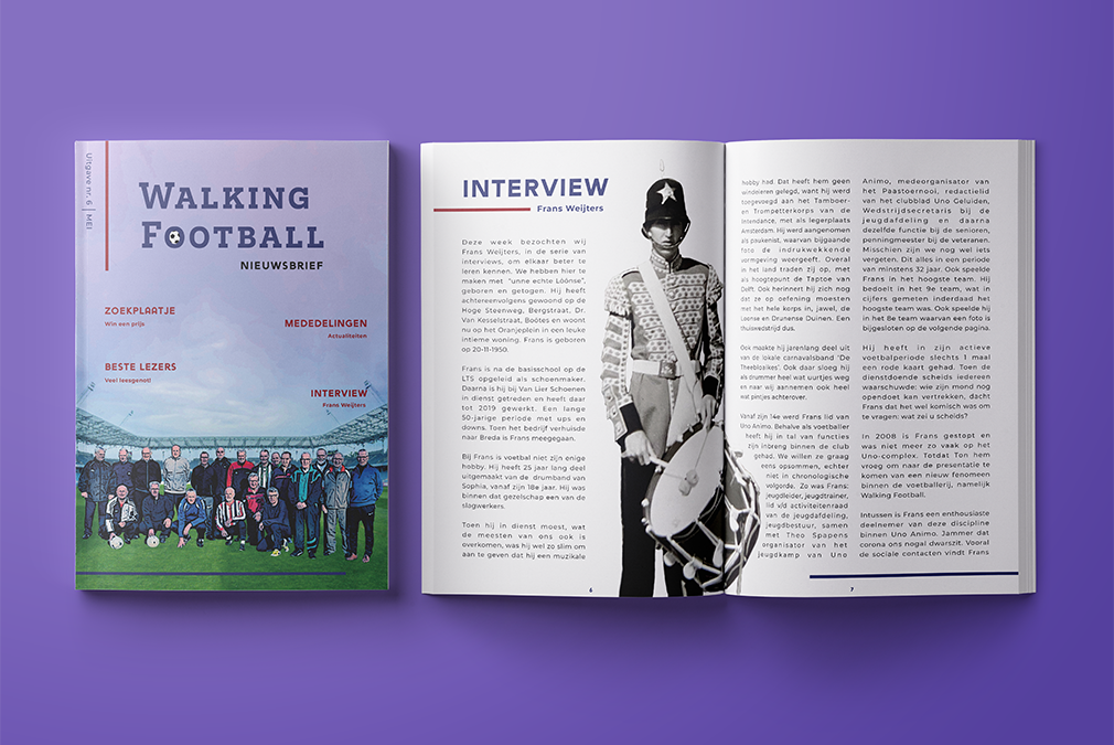 Nieuwsbrief Walking Football
